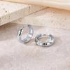 Elegant Titanium Steel Hoop Earrings for Women - Lightweight, Luxurious, Round & Colorfast Accessories