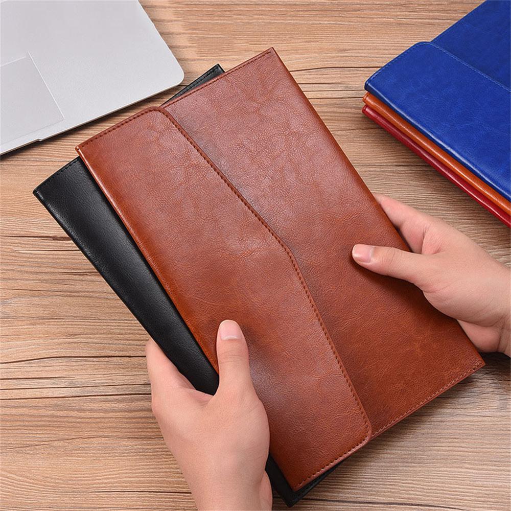 A6 A4 Leather File Folder Data Package Document Bag Card Holder Fashion Briefcase Contract Bill File Bag School Office Supplies