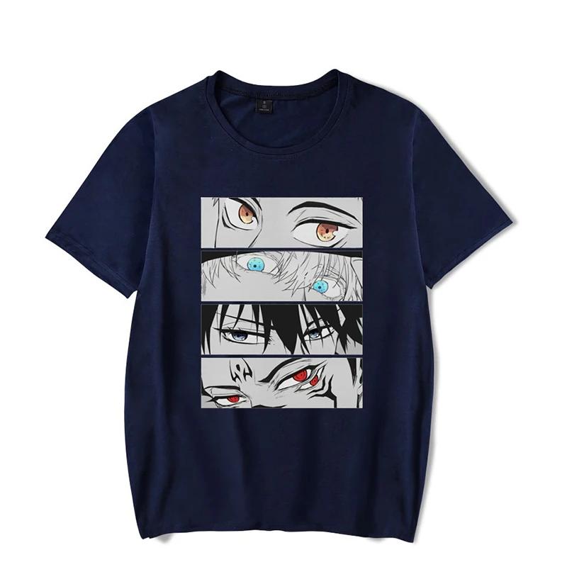 Japansk anime tryckt t-shirt kortärmad dam och herr vardaglig t-shirt