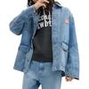 Coach Solid Color Denim Work Button Closure Jacket Men Jackets Light-Wash CN948-P9J