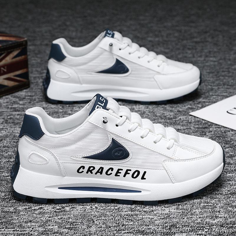 

Мужские летние слипоны, повседневные кроссовки для бега, новые мужские кроссовки, нескользящие дизайнерские туфли на платформе, кроссовки для тренировок на открытом воздухе, теннисные кроссовки 38 белый