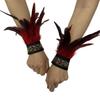 Ethnic Wrist Cuffs Vintage Women Men Cosplay Costume Accessory Feather Wristband Feather Wristband Vintage Bracelet
