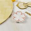 Cherry Blossom Ceramic Chopstick Rest Creative Flower Tableware Holder Ideal Gift for Housewarming Cooking Lovers