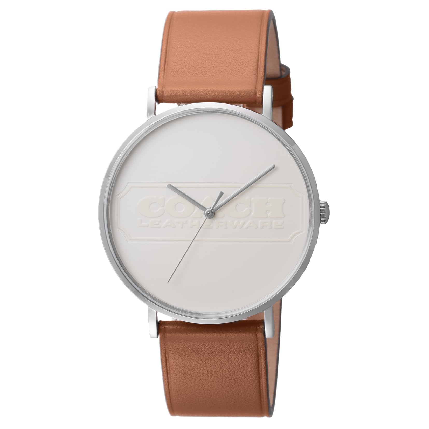 

[Coach] Watch CHARLES Ivory Dial Stainless Steel Mineral Glass Quartz Daily Waterproof 41MM Watch 14602600 Men s Brown [Item]