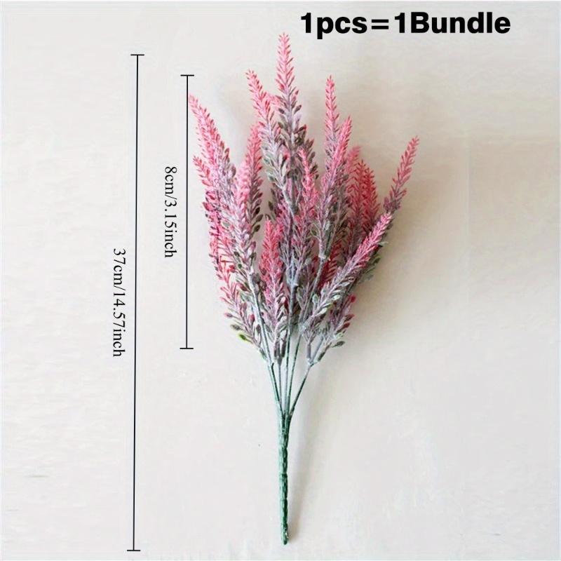 5pcs Artificial Flowers Romantic Lavender Provence Plastic Home Decorative Vase for Wedding Decor Grain Christmas Fake Plant