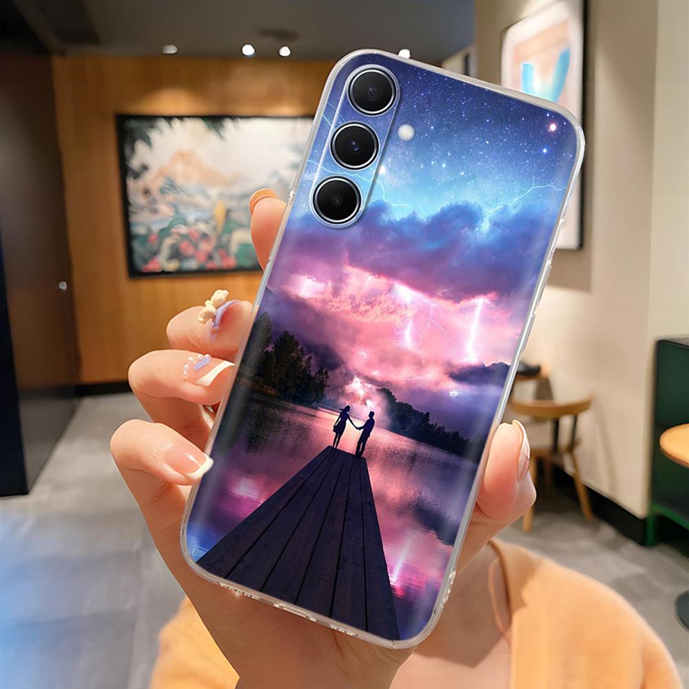 6.7" For Samsung A36 SM-A366E Case Painted Pattern Soft Clear Silicone TPU Cover on For Samsung Galaxy A36 5G A366 Cases Fundas