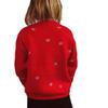 Women's clothing European and American autumn and winter new Christmas tree plush jacquard knitted sweater New Year red Christmas sweater 3513 KTB