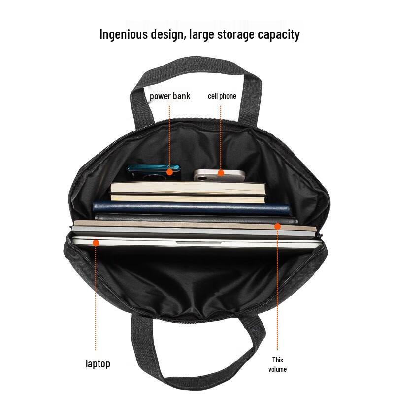 Deli Oxford Fabric Business Briefcase