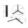 Desktop-Ständer Stativ Kamera Aluminiumlegierung Leichtgewicht Schwarz Unterstützung Ausrüstung
