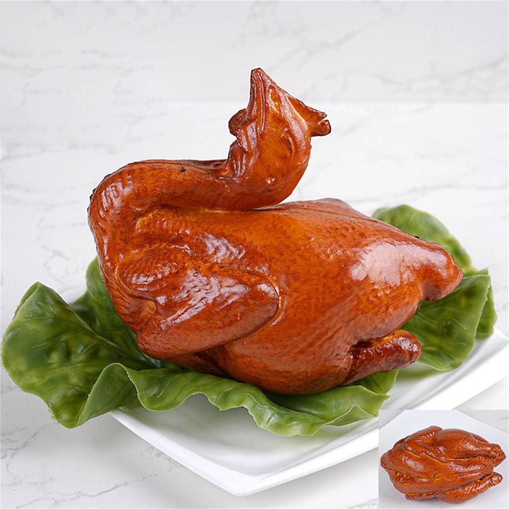 Realistische Ente künstliches Brathähnchen Simulation Braten Lebensmittel Dekoration Für Restaurant Auslage und Bildung