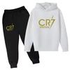 Ronaldo CR7 Imprimat Idol Fotbal Îmbrăcăminte Hanorac Copii Set 2 Bucăți Costum Pantaloni Copii Băieți Trening Îmbrăcăminte Fete Treninguri Sport