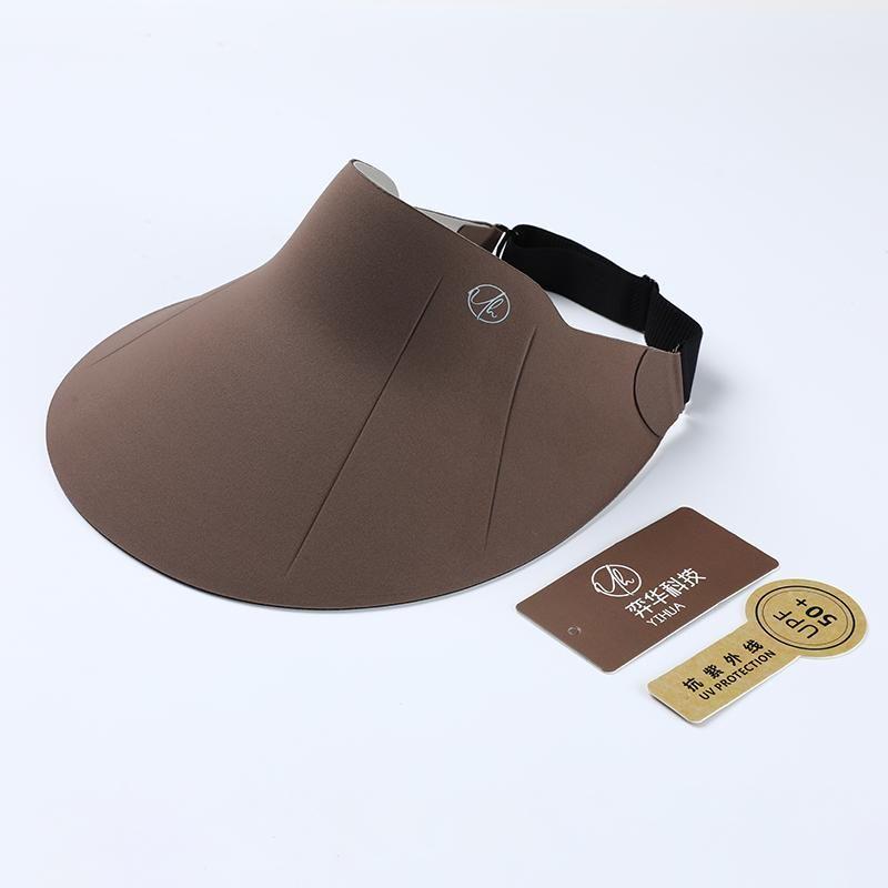 

New Arrival Air Top Sun Protection Sun Hat Seamless Integrated UV Protection Sun Hat Foldable Running Sports Cap Coffee