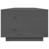 Vidaxl Stolik Kawowy, Szary, 80X50X35,5 Cm, Lite Drewno Sosnowe