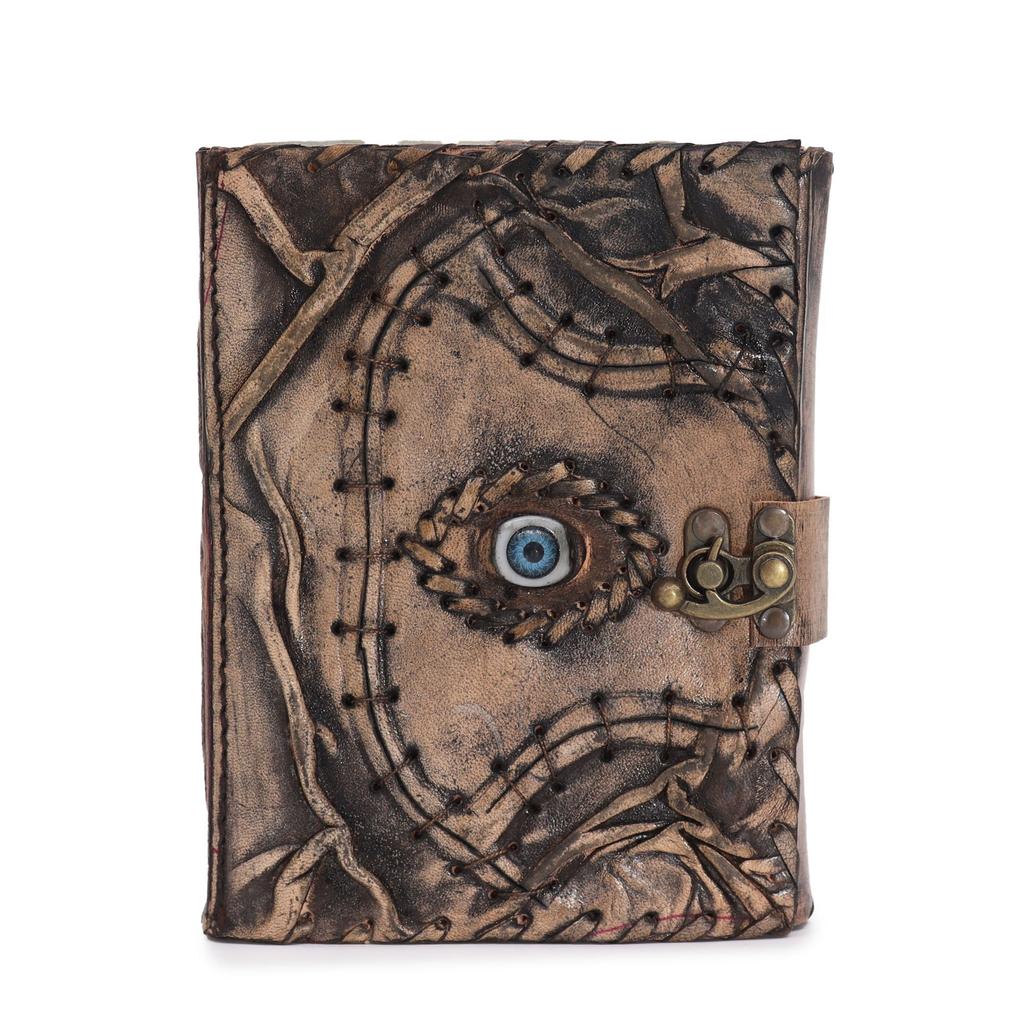 Leather Evil Eye Journal 17x12.5cm, 160 Pages