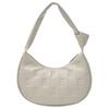 New MLB MONOGRAM New York Yankees Synthetic Leather Hobo Bag, Handbag Women's Ecru 3ABQMV15N-43WHS