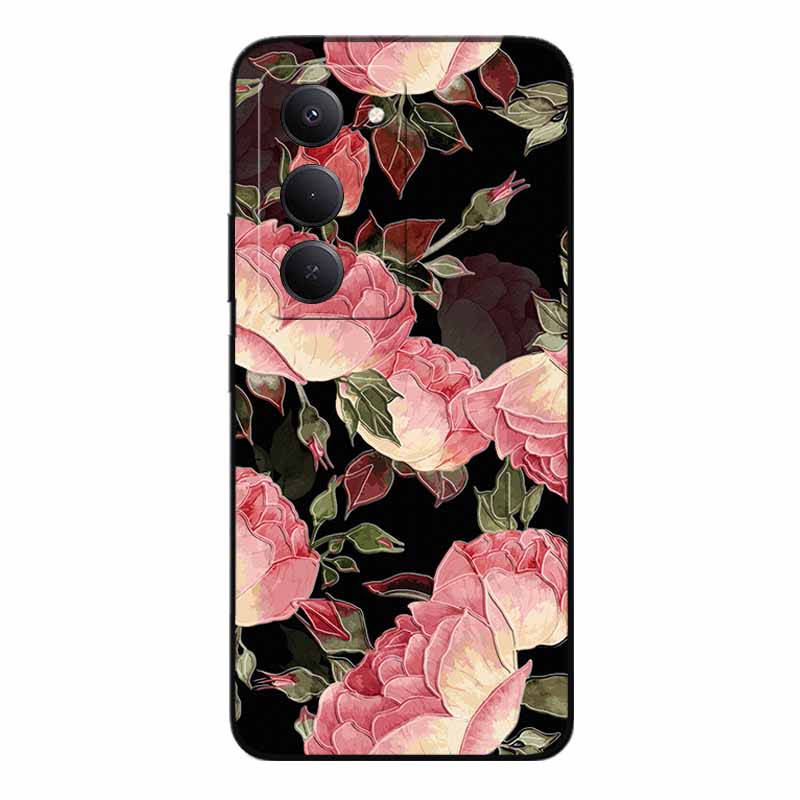 3D Emboss Cases For Redmi 15 5G 4G Relief Emboss Soft Silicone Back Cover For Xiaomi Redmi15 Flower Relief  Funda Redmi 15 4G 5G