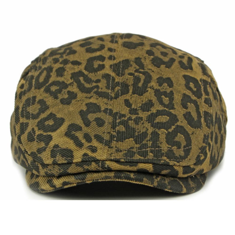 HT4838 Berets Spring Autumn Men Women Cap Vintage Leopard Artist Painter Beret Hat Male Female Ivy Flat Cap Adjustable Beret Cap