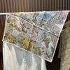 Silk silk scarf women's black Sigongge versatile 71cm square scarf high-end scarf small scarf summer retro
