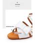 Girls' White Bow Latin Dance Shoes - Soft Sole, Mid-Heel for Cha-Cha and Standard Practices