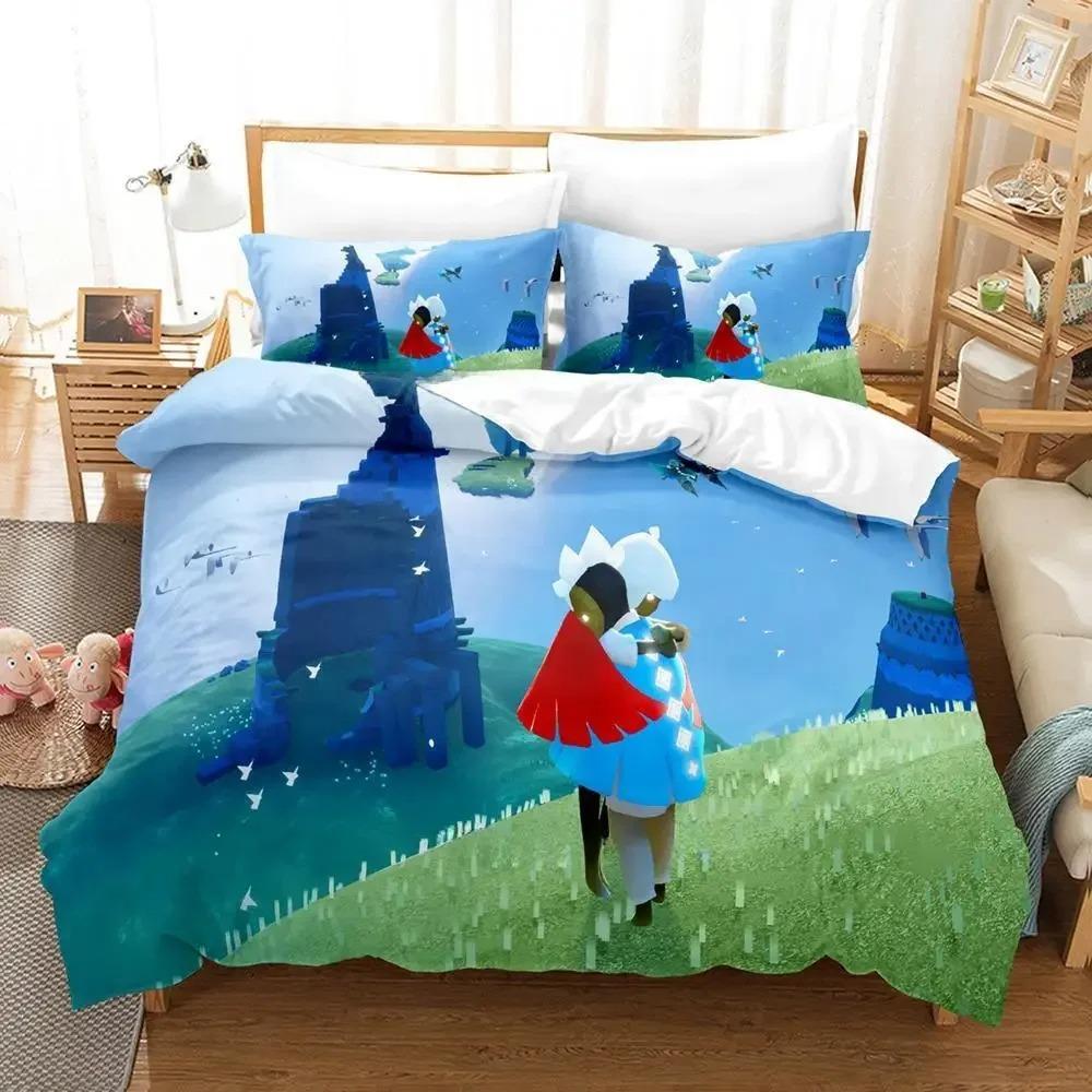 Game SkyChildren of the Light Bedding Sets exquisite bed supplies set duvet cover bed comforter set luxury birthday gift