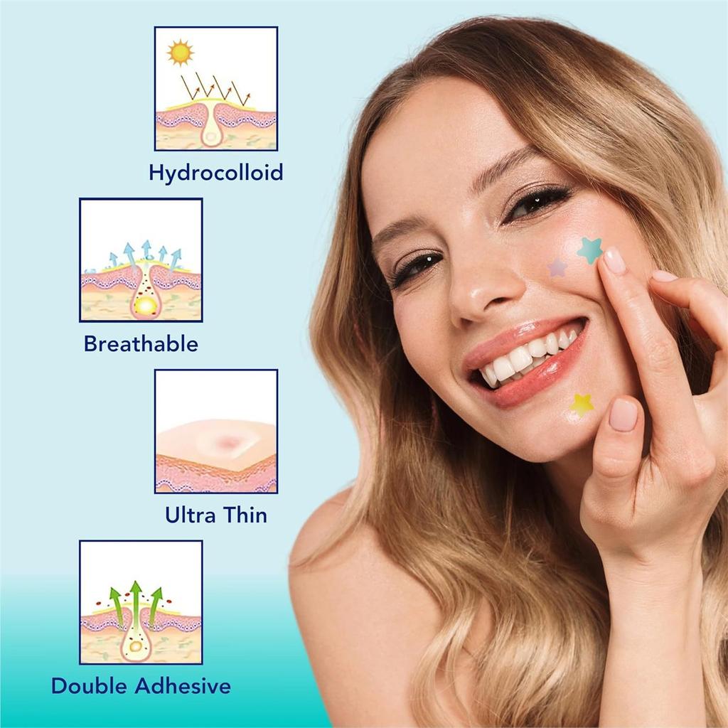 Acne Patch Large Capacity Pimple Patches, Cute Zit Covers,Hydrocolloid Acne Patches With Hyaluronic Sour 200PCS