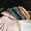 [2pcs Mulberry Silk Pillowcases] 2pcs Mulberry Silk Pillowcases, Luxurious 25 Momme Satin Weave, Hypoallergenic Solid Color with Envelope Closure
