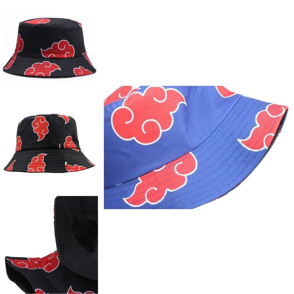 Stylish Naruto Cap Akatsuki Bucket Beach Hat For Men And Women With Sunscreen Protection