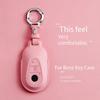 Leather Car Key Case Cover for Mercedes Benz C S A Class W206 W223 S350 C260 C300 S400 S450 S480 S500 Smart Key Holder Keychain