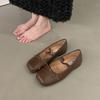 Fashion Bailamos Autumn Women Flats Fashion Square Toe Shallow Ladies Dress Mary Jane Shoes Soft Flat Heel Casual Ballerinas Shoes