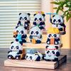 SeaRain Panda Bausteine, 9-teiliges Set, Mini-Bausteine, Riesenpanda, Bausteine, für Kinder und Erwachsene, DIY, Geschenk, Zusammenbau, Präsent