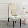 Chenille Luxury Arc Dining Chair Cover - Anti-Scratch and Universal Fit