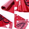 Valentine's Day Table Flag Polyester Sweet Heart Table Runner for Wedding Rose Home Kitchen Dining Table Decorations