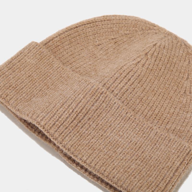 1pc Unisex Autumn Winter Warm Beanie Hats,Solid Color Stretch Knitted Crochet Beanies Hat Caps,Suitable for Daily Wear,Outdoor