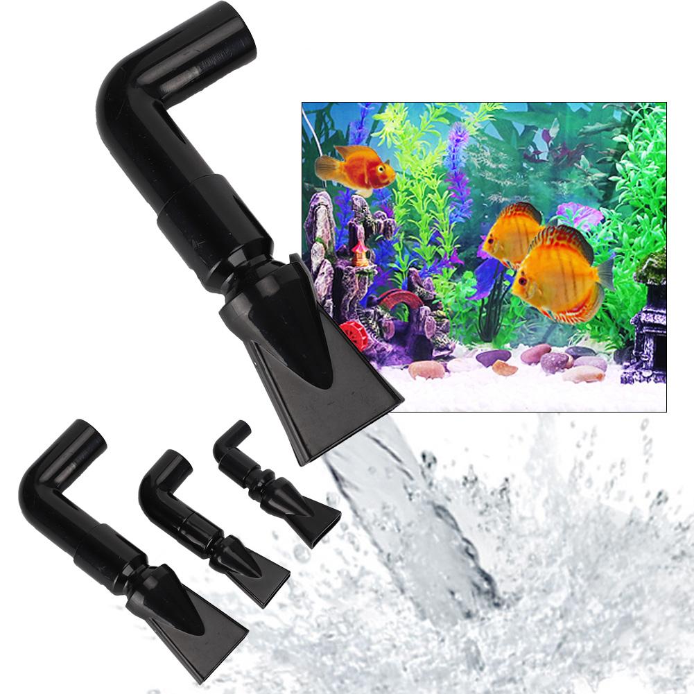 360 degrees  Rotating Elbow Aquarium Duckbill Nozzle Fish Tank Water Outlet Tube Pump Fitting