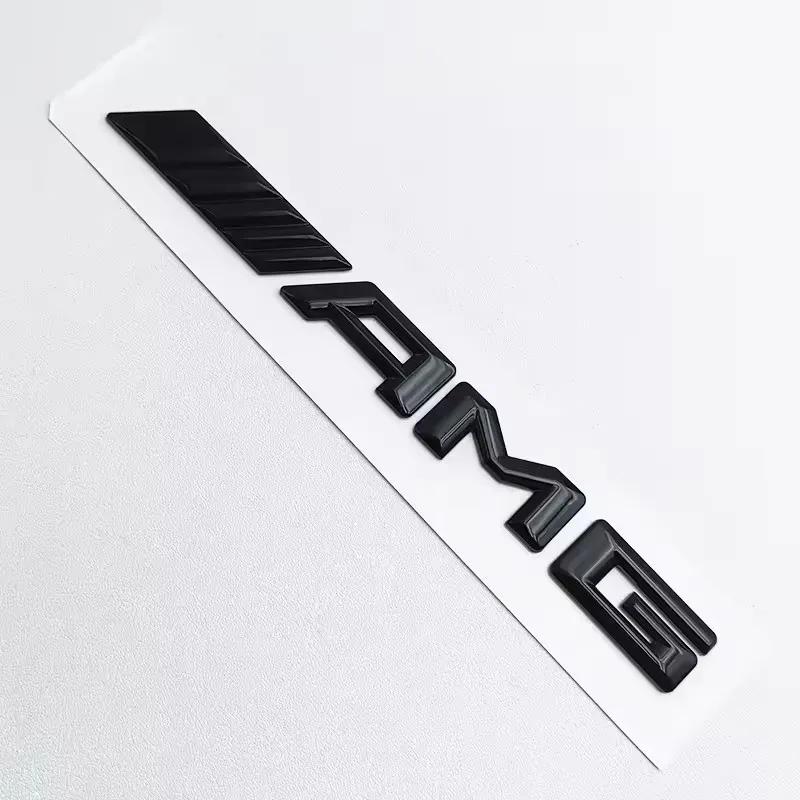 2025 Chaud Pour Benz Logo Noir ABS 3D Emblème AMG Lettres Badge Coffre de Voiture Pour Mercedes Benz W204 W205 W176 W177 W212 W213 AMG Stick