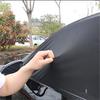 2x Universelle Auto Frontseitenfenster Sonnenschutzabdeckungen UV-Schutz Netzvorhang Schwarz