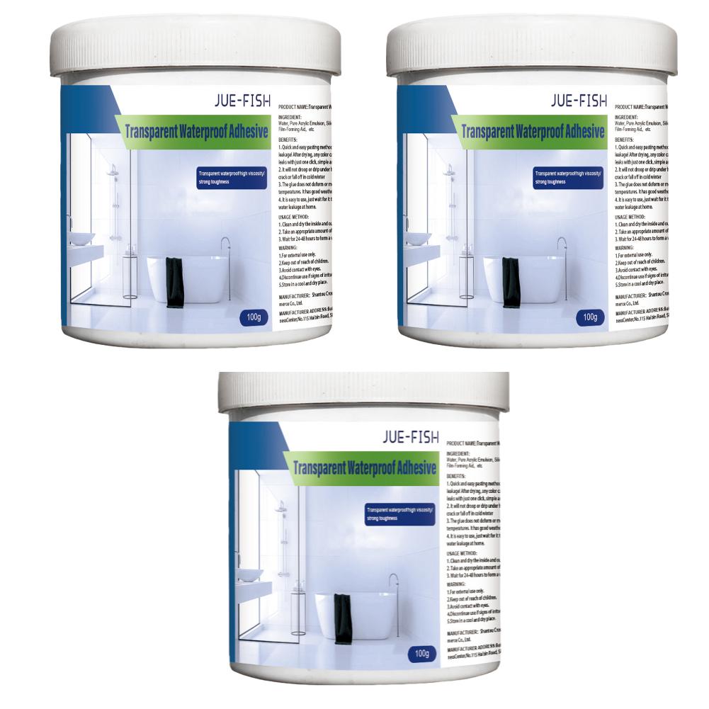 30/100g/300g Waterproof Coating Sealant Agent Transparent Glue With Brush Invisible Anti-Leak Roof Repair Broken Agent Tool