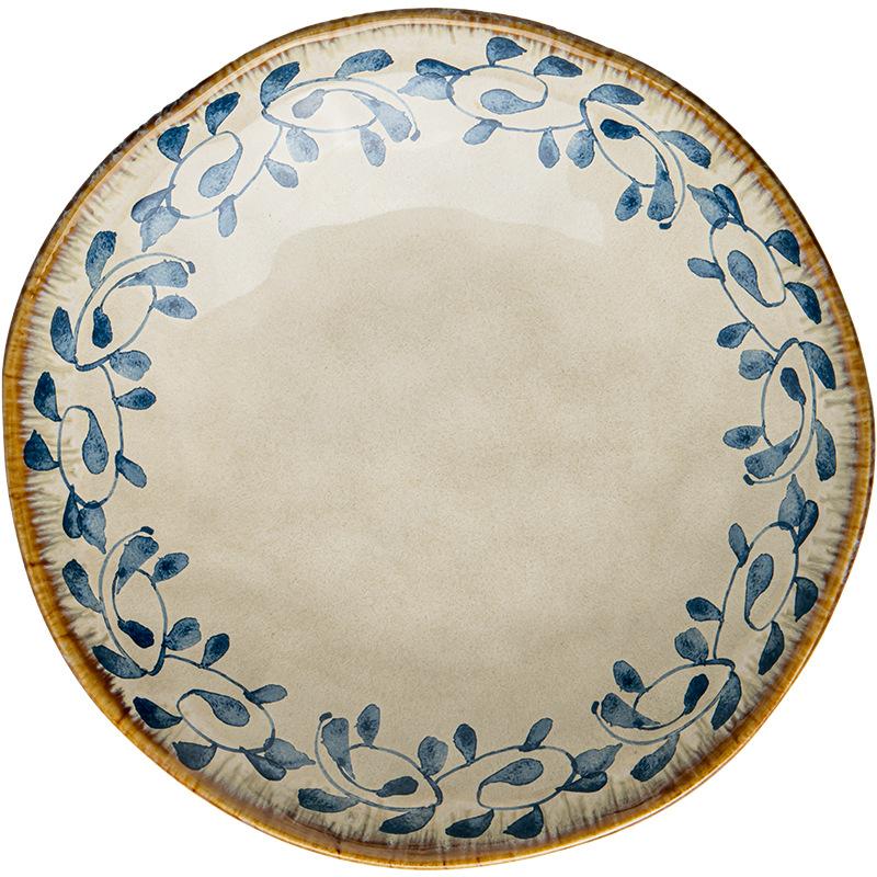 Zhifengcao Series Of Medieval Ceramic Tableware, Eating Dishes And Plates Combination, Restaurant Noodles, Dishes And Plates Export