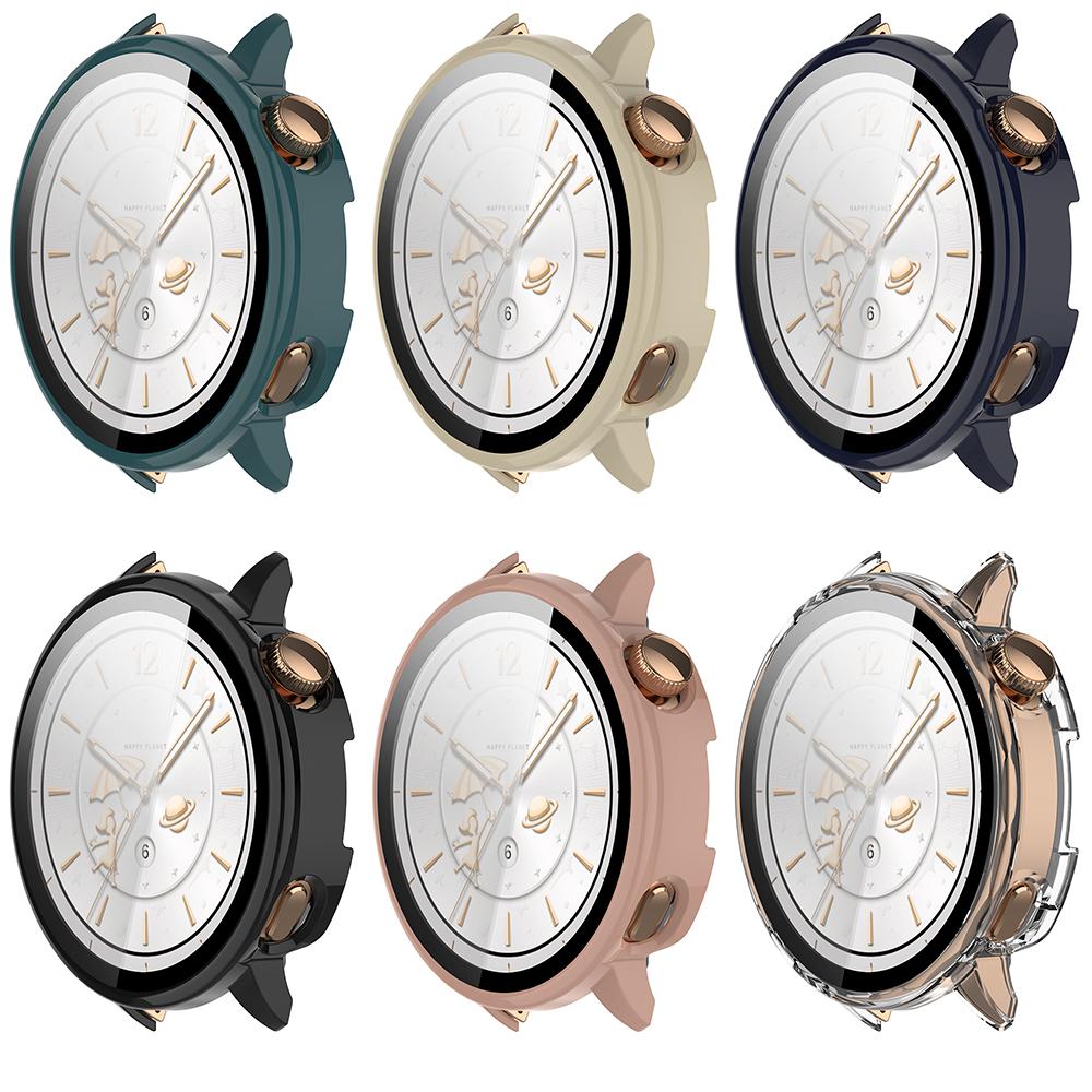 Etui 2w1 ze szklaną folią na ekran do OPPO Watch X2 Mini/Oneplus Watch3 43mm Etui Ochronne Smartwatch Ramka Pełna Obudowa