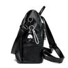 Women's Bow Backpack Anti-Theft Travel Backpack Leather Multifunctional Schoolbag