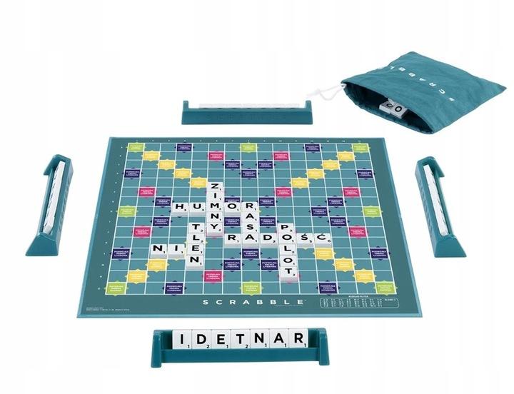 Gra Scrabble Original Wersja Polska Drużynowe - Klasyczne Hxm53 Dwustronne