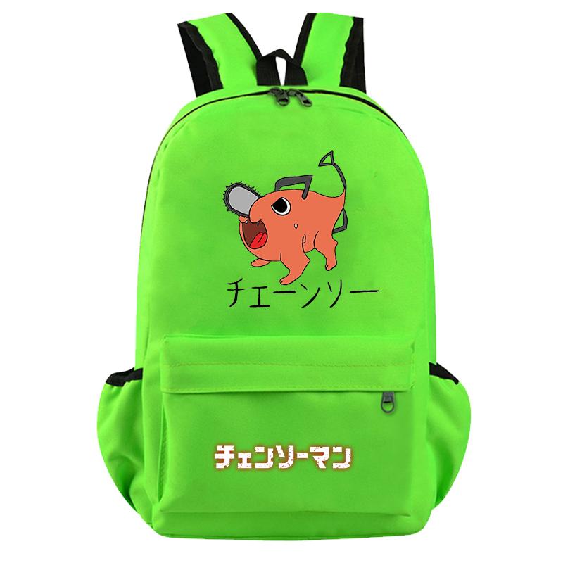 Anime Chainsaw Man Rucksack für Jungen Mädchen Hildren Zurück zur Schule Schultasche Student Kawaii Rucksack Luffy Nami Lysop Leichte Taschen