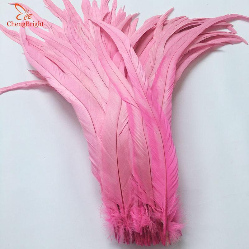 Chengbright Whole 100pcs 30-35cm Natural Rooster Tail Feathers For Decoration Craft Feather Christma Diy Pheasant Feather