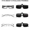 YEZIXIN Polarized Myopia Clip-on Sunglasses1Pcs Set for Driving Fishing Night Vision Sun Shading Eyewear Sun Shading Eyeglasses