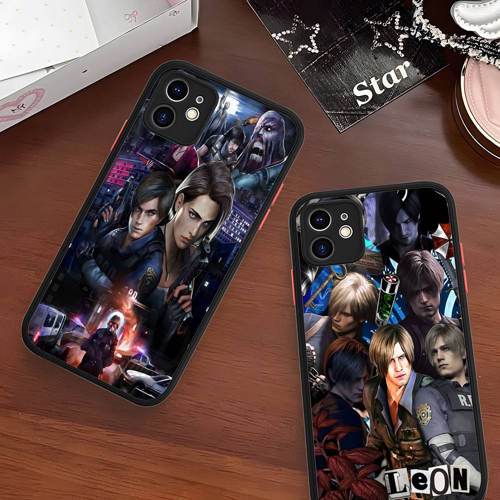 Hra R-Resident E-Evil Pro IPhone 15 16 Pro Max 11 12 13 14 XS XR X Plus 16E Matný průsvitný kryt na telefon