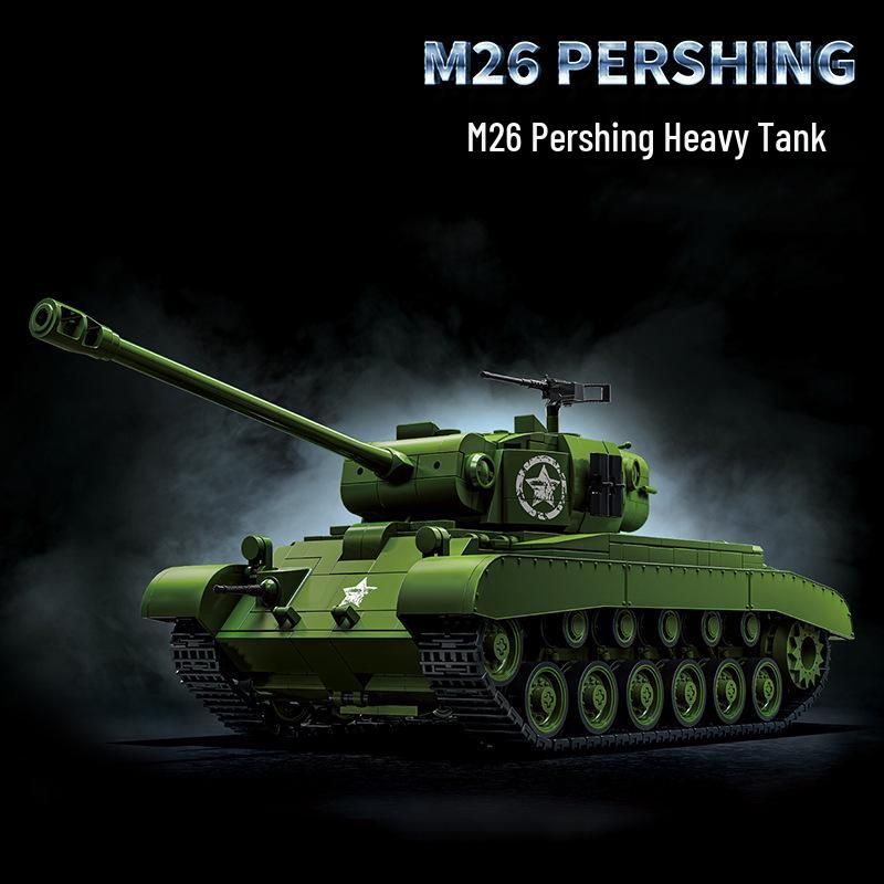 12GO-97025 Camouflage Edition Heavy Tank Building Blocks Model Toy for Boys