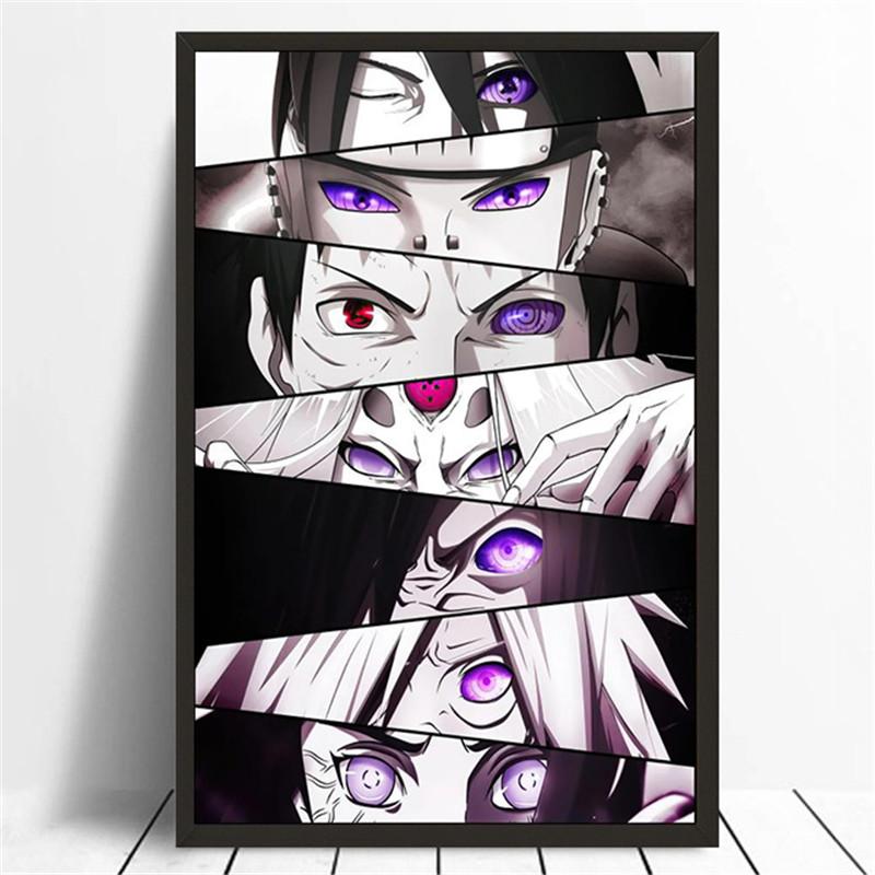 Japanische Anime-Charakteraugen Leinwandgemälde Wandkunst Poster Dekorative Malerei Wandgemälde Zuhause Kinderzimmer Ästhetische Dekoration
