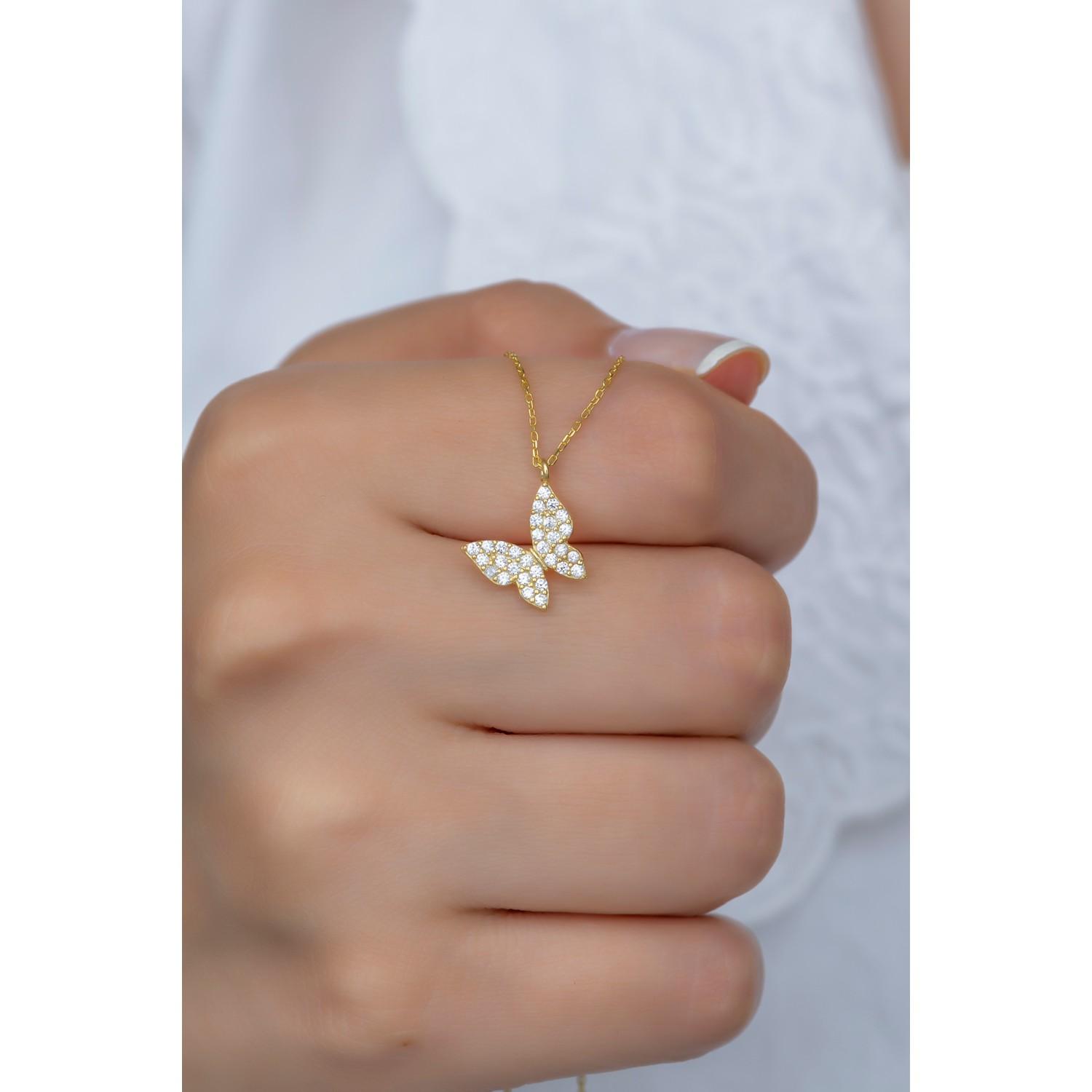 

Ожерелье с миниатюрной бабочкой из стерлингового серебра 925 пробы