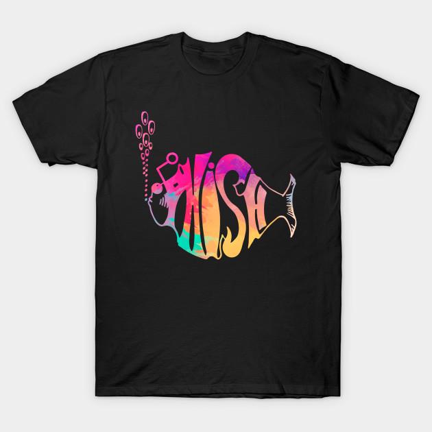

Men Black Print T-shirt Phish Rainbow No-Cut Transfer Paper Print Cotton Tshirt 4XL чорний