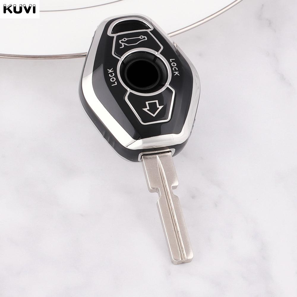 3 Buttons Tpu Car Key Case Cover Shell For Bmw Ews X3 X5 Z3 Z4 1 3 5 7 Series E38 E39 E46 Keyless Protected Fob Bag Accessories